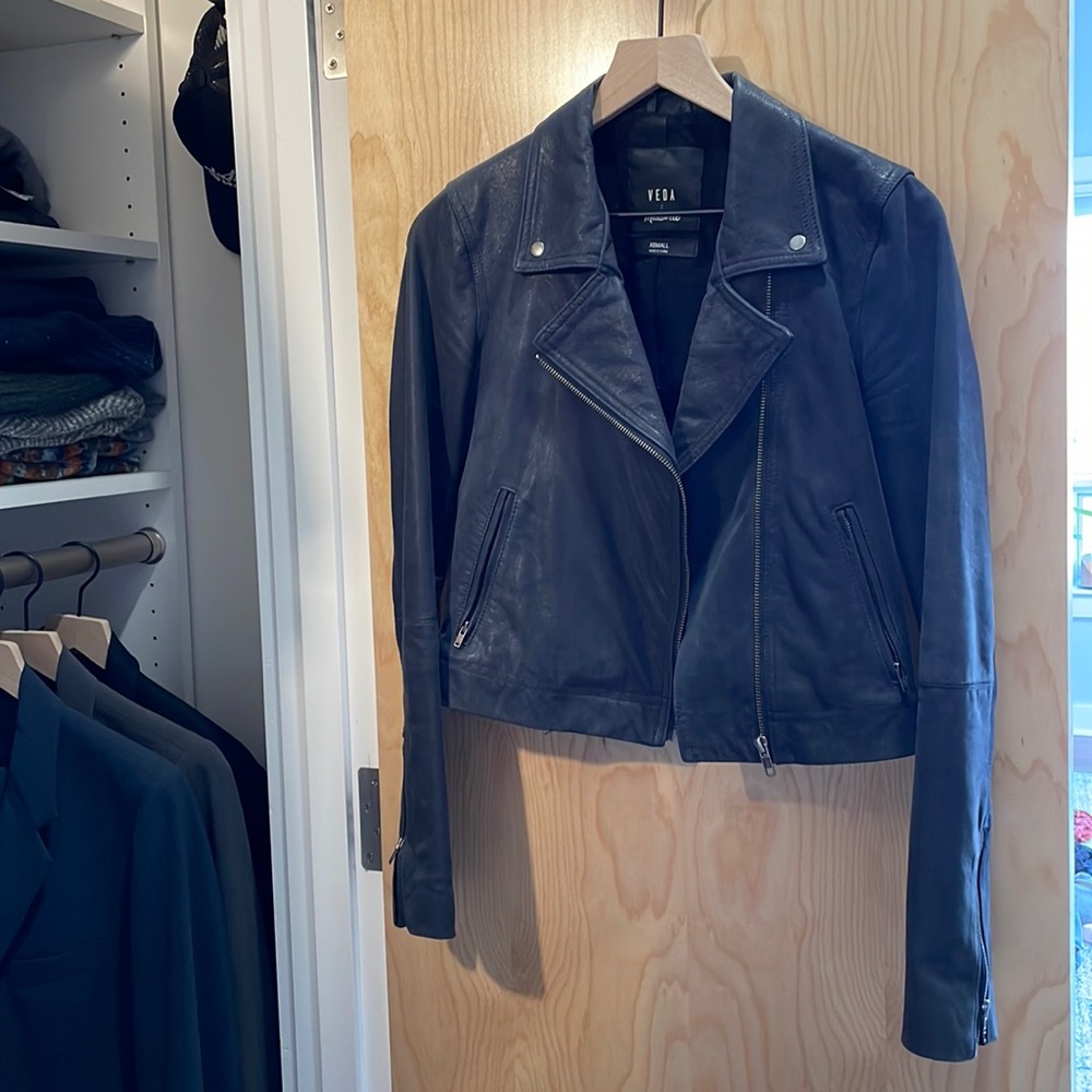 Veda x Madewell Leather Jacket XS